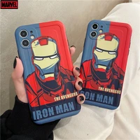 tide brand fashion iron man phone case cover for iphone 13 12 pro max 11 8 7 6 s xr plus x xs se 2020 mini soft case