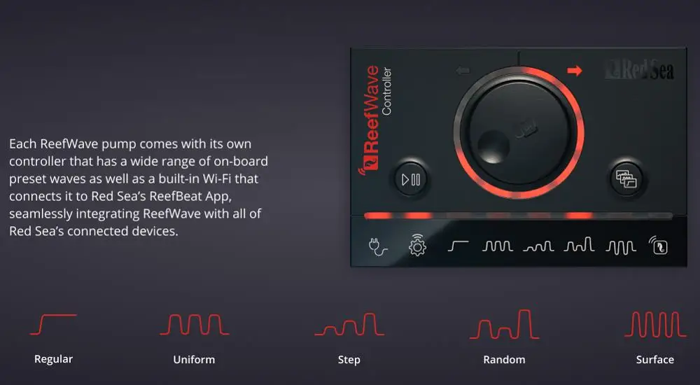 

RED SEA ReefWave Silent Smart Powerful Based on Gyre patented cross flow technology Circulation pump Wave pump reef tank pump