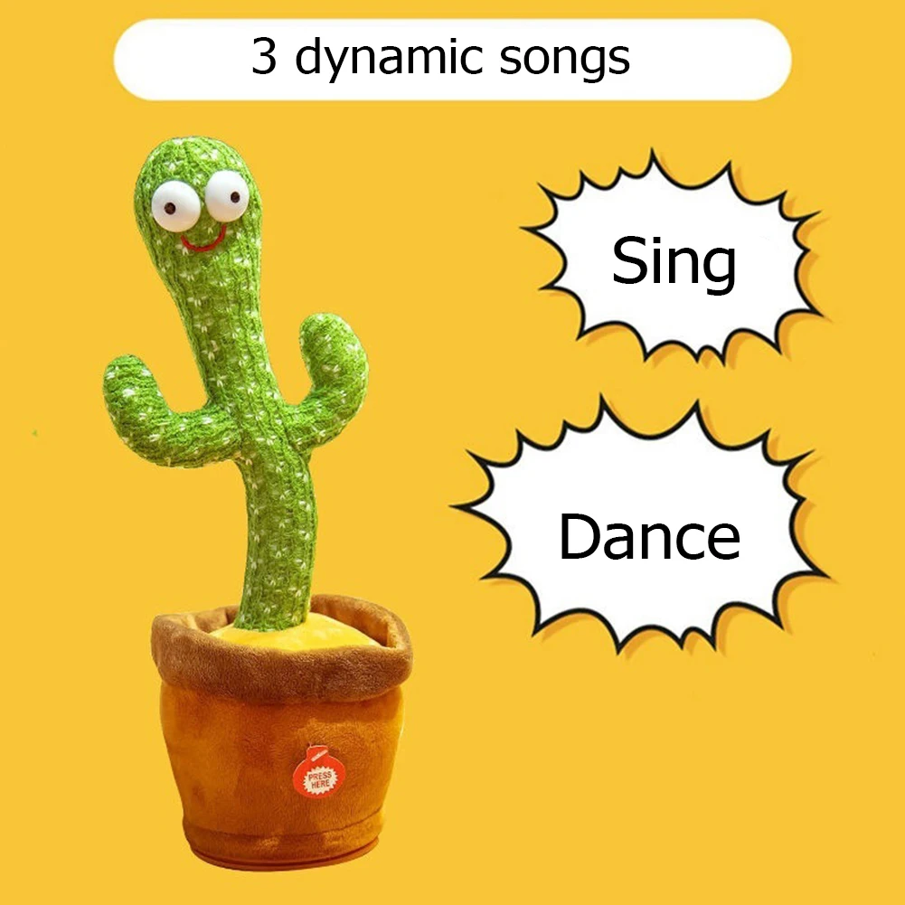 

Shaking Dancing Cactus Twisting The Body With The Song Plush Toys Electronic Stuffed Animals for Children Baby Brithday Gifts
