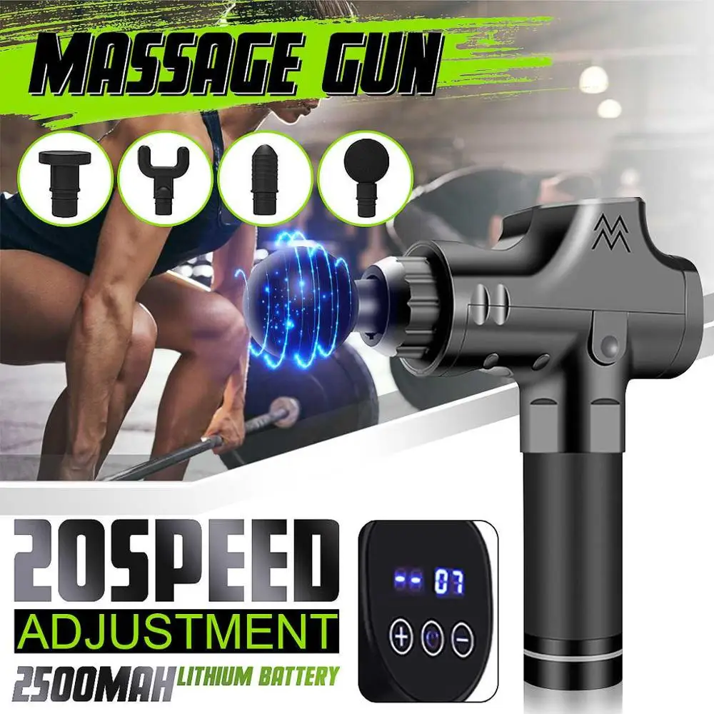 Massage Gun Deep Tissue Handheld Percussion Massager Portable Handheld Electric Massager for Body Muscles, Back, Neck
