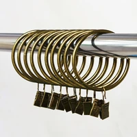 20 pcs metal drapery clips with rings bath curtain rod clips shower curtain rings decorative drapery window curtain ring