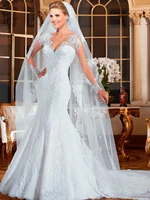 vestido de noiva 2015 sereia see through back mermaid wedding dresses sexy long sleeve wedding dresses 2015 lace wedding dress