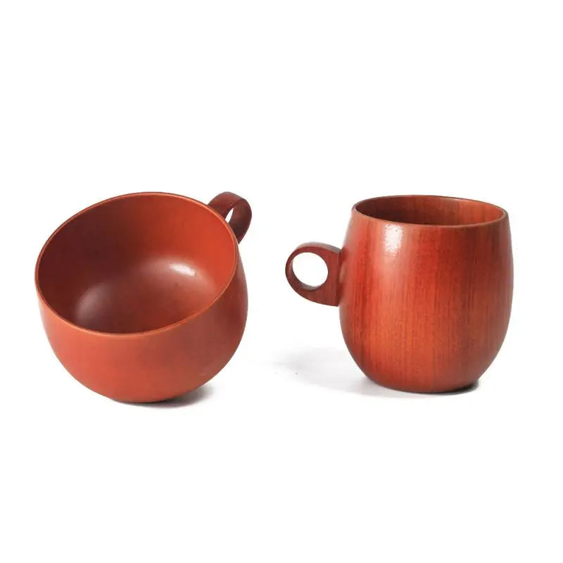 Кофейная чашка чайная из натурального дерева Jujube с ручкой дорожные чашки для