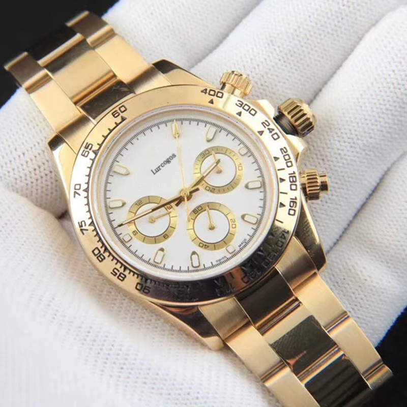 2019 часы с желтым золотым белым циферблатом AAA качество автоматическим заводом из