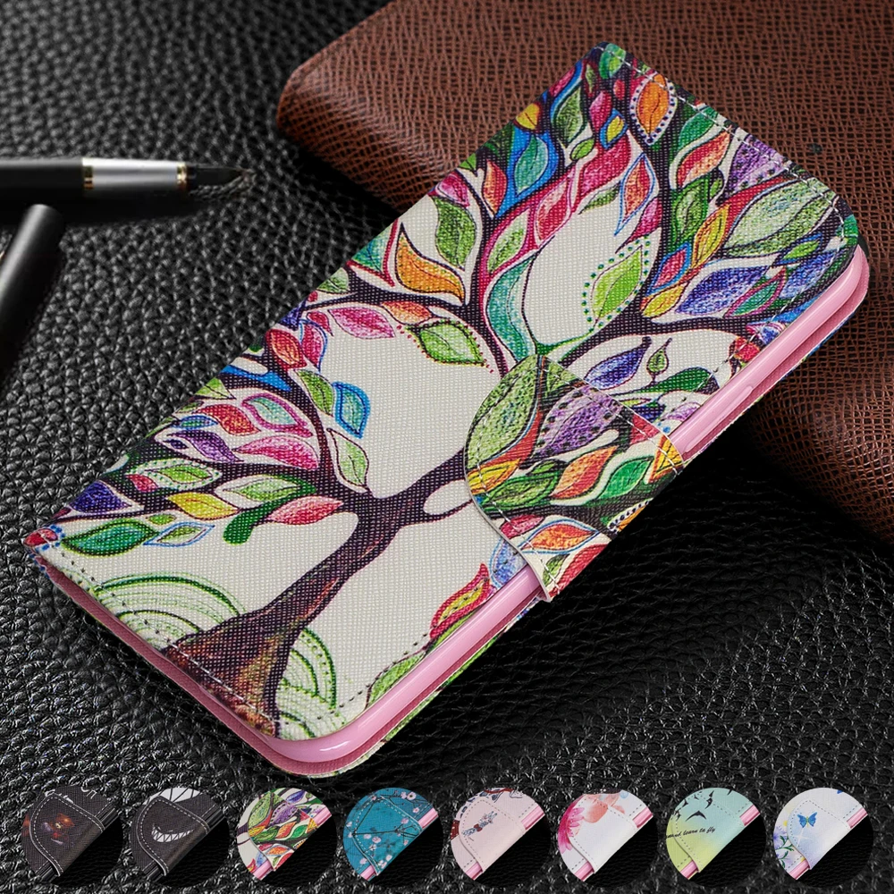 Откидной кожаный чехол бумажник с отделениями для карт samsung Galaxy Note 10 Plus S10 S9 A70 A50 A40