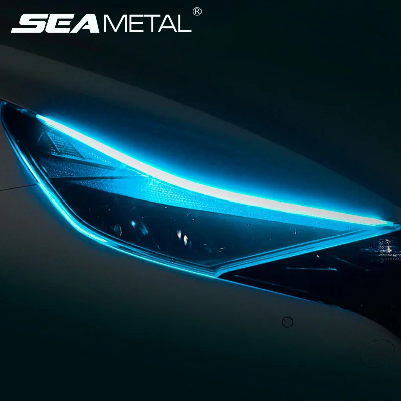 Дневные ходовые огсветильник гибкие Автомобильные светодиодные ленсветильник 12