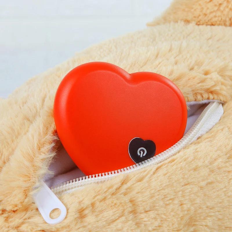 

Puppy Toy with Heartbeat Dog Toy Calming Behavioral Training Toy Sleeping Plush Buddy for Separation Anxiety Relief