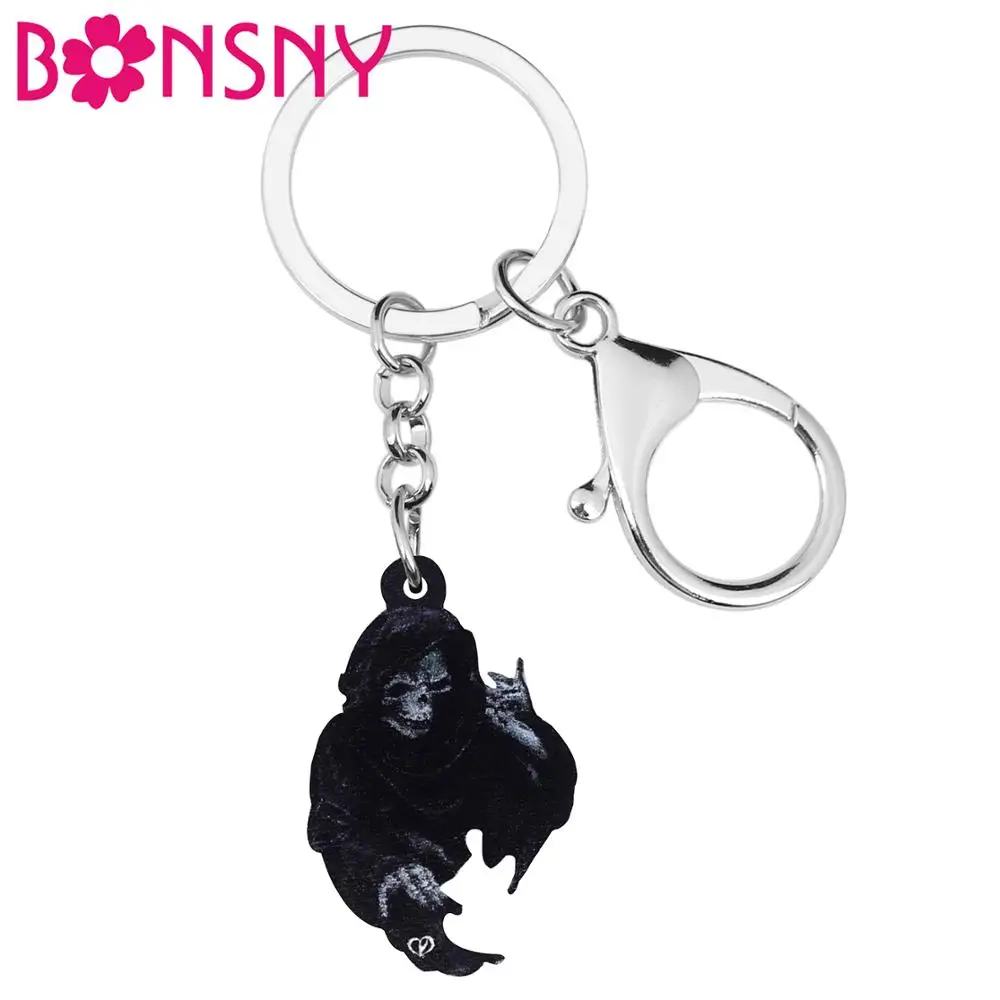 Bonsny акриловая искусственная кожа брелок кольцо сумка автомобильный кошелек
