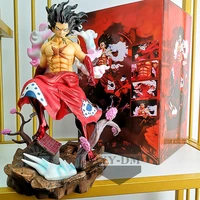 gk one piece anime figure luffy gear 4 snake man 33cm statue figures collectible model doll decoration toy christmas gift kids