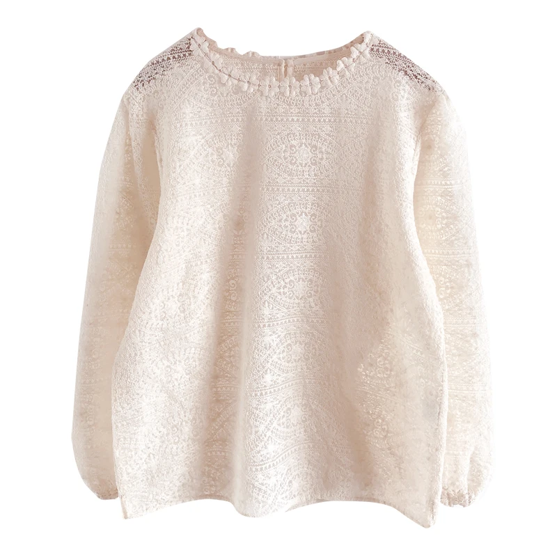 

Lamtrip Sweet O-Neck Lace Shirt Lolita Top