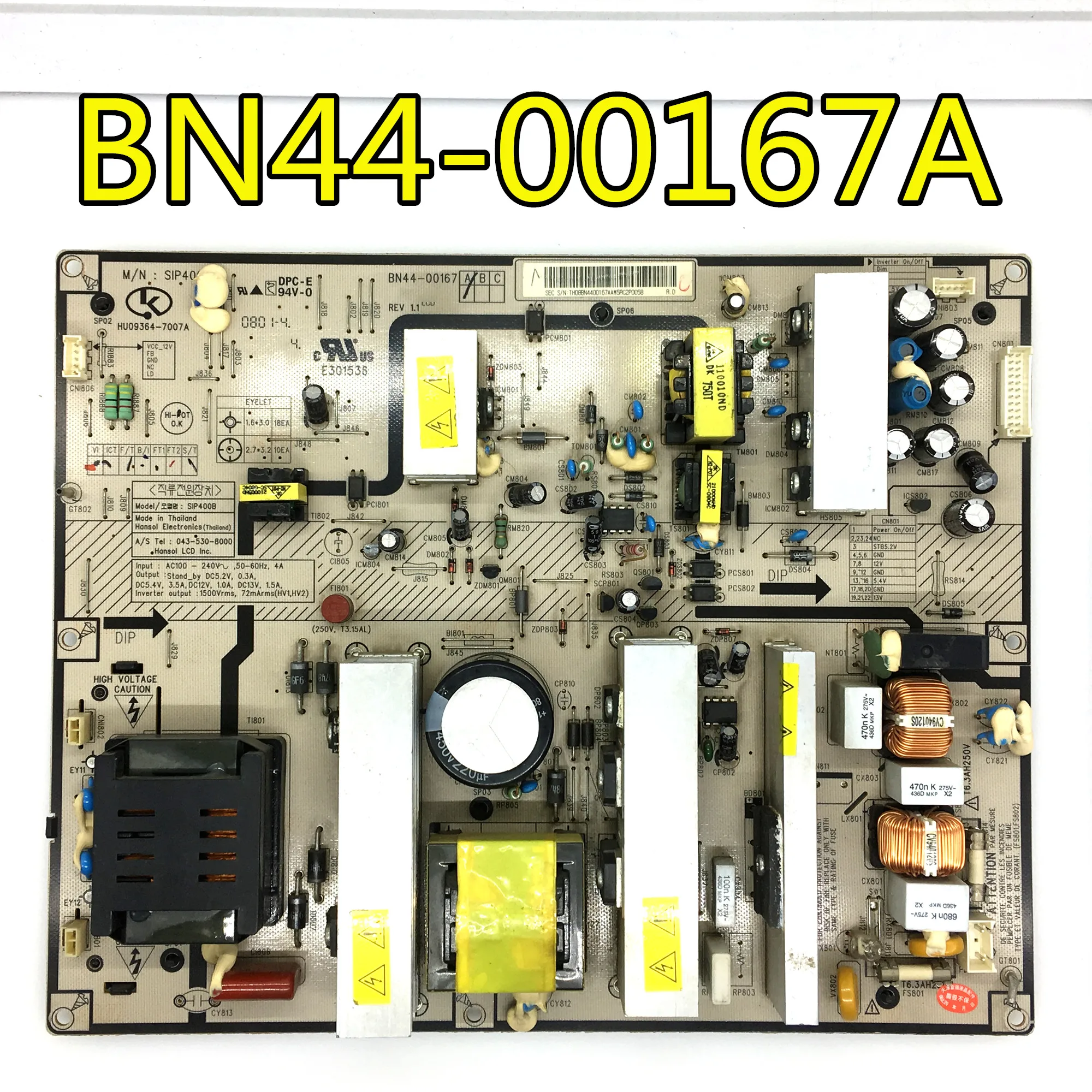 100% тест рабочий Дисплей для SAMSUNG LA40S81BA плата питания IP 230135A CS61 0267 07A BN44 00167A|Пульты