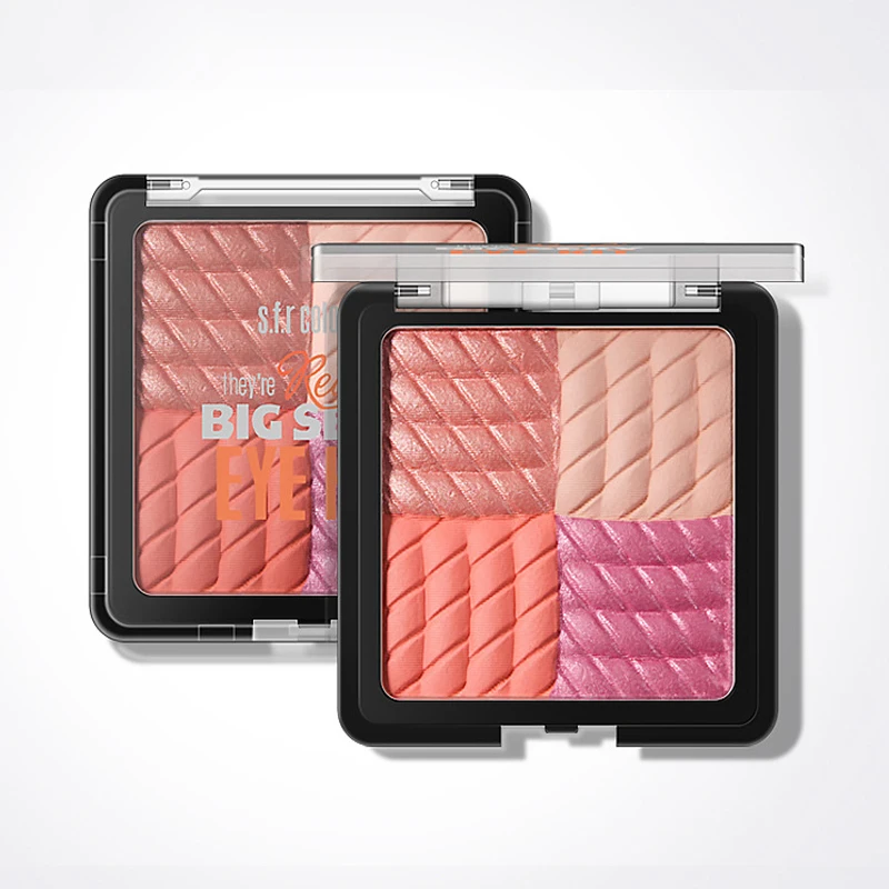 Профессиональная Палетка блестящих теней для век 4 цвета с высокой зажигалкой