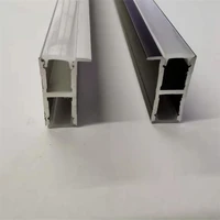 free shipping up down 2 side aluminium lighting fixture profile channel for led strip 1 5mpcs 75mlot