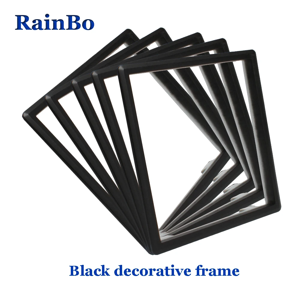 RainBo EU ABS-поверхность хромовое покрытие Silver-decorative-frame-ZSK101Y
