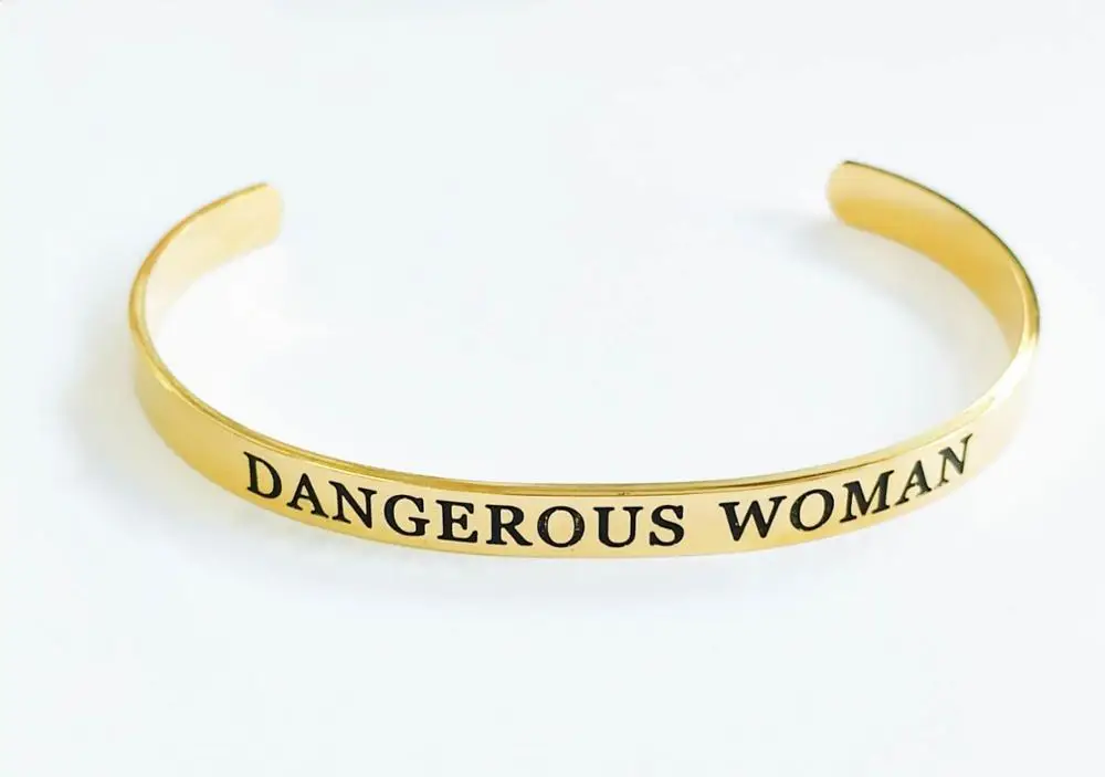 

10pcs DANGEROUS WOMEN style Bangles for Women DIY Fashion jewelry 0017