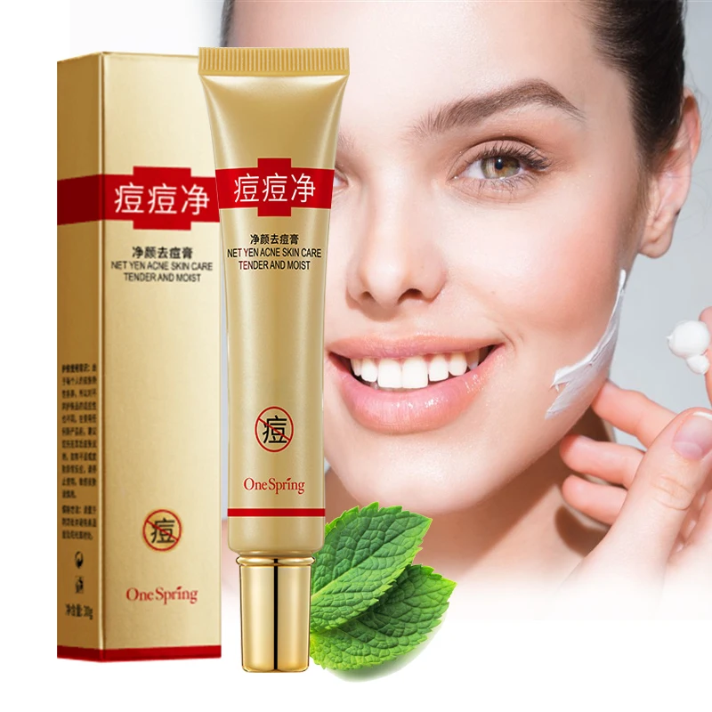 10PC One Spring Acne Treatment Face Cream Blackhead Repair Gel Shrink Pore Scar Whitening Moisturizer Skin Care Korean Cosmetics