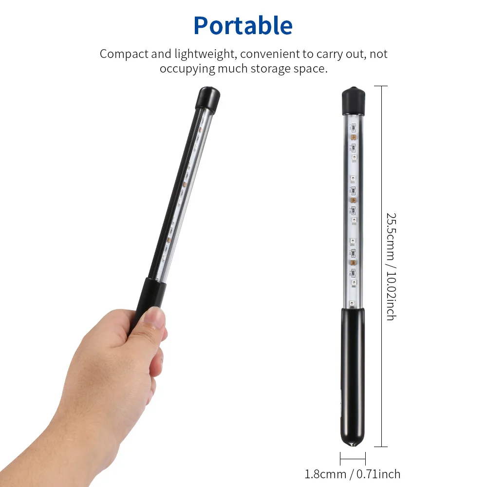 

UV Sterilizer Light Rechargeable Ultraviolet Tube Bulb Disinfection Bactericidal Lamp Ozone Sterilizer Mites Lights presage