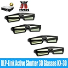 4 компл.лот 3D очки с активным оптическим затвором Перезаряжаемые для BenQ W1070 Optoma GT750e DLP 3D излучатель дома Кино projocotor