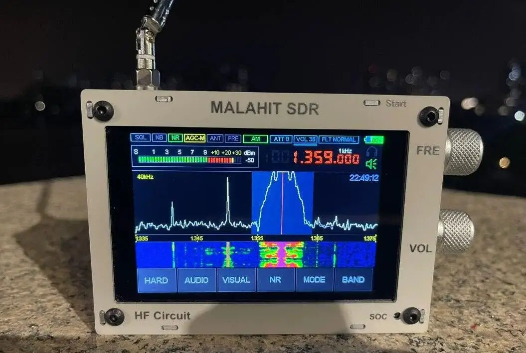 1 10d Hifi аудио 50 кгц-2 ГГц MALAHIT SDR DSP приемник радио AM/SSB/NFM/WFM с динамиком 3 5 &quotэкран |