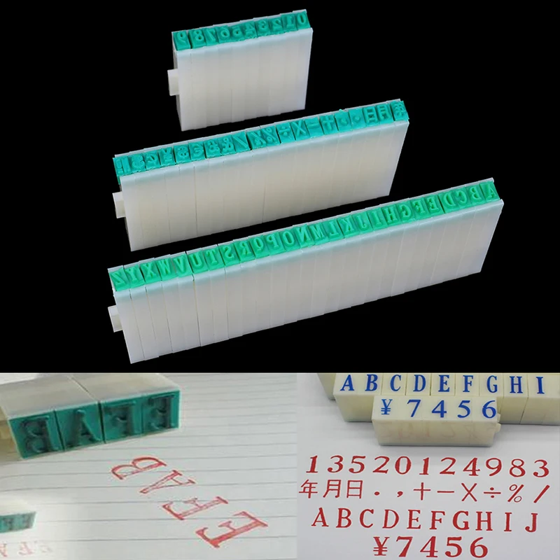 

Paper Work Diary Alphabet Stamp Ablum Wedding Letter stamp Number Symbol Seal Chapter Combination Ink Print