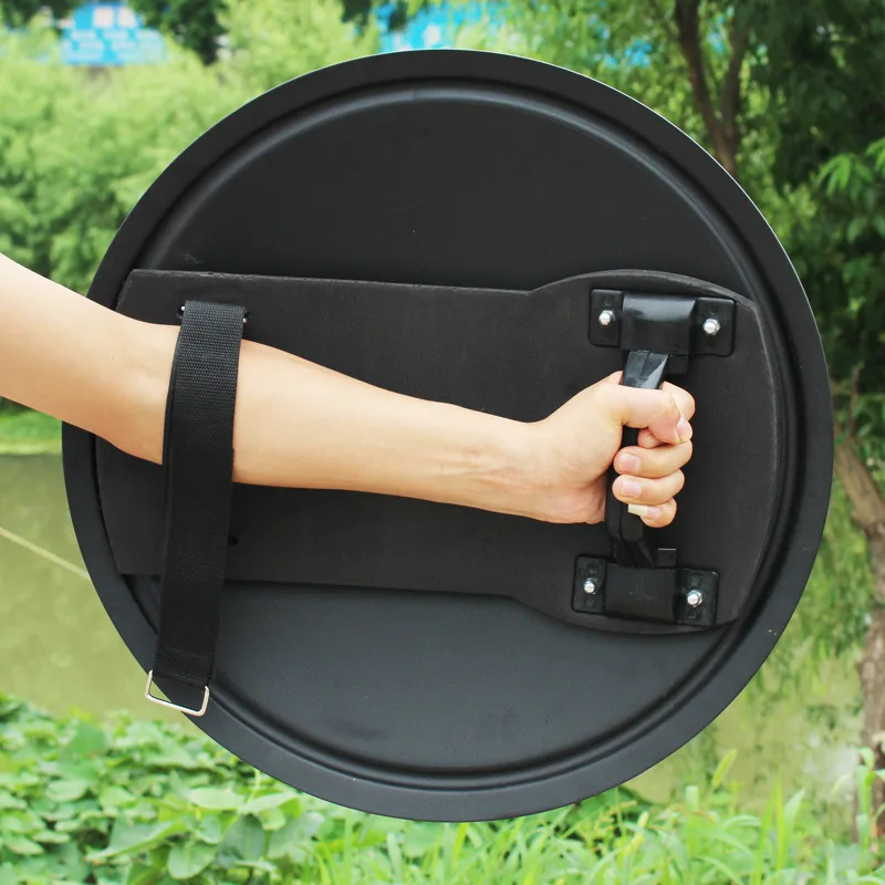 Round Hand-held Shield Anti Riot Security Patrol Equipment Tactical Self Protection Aluminium Alloy Training | Безопасность и