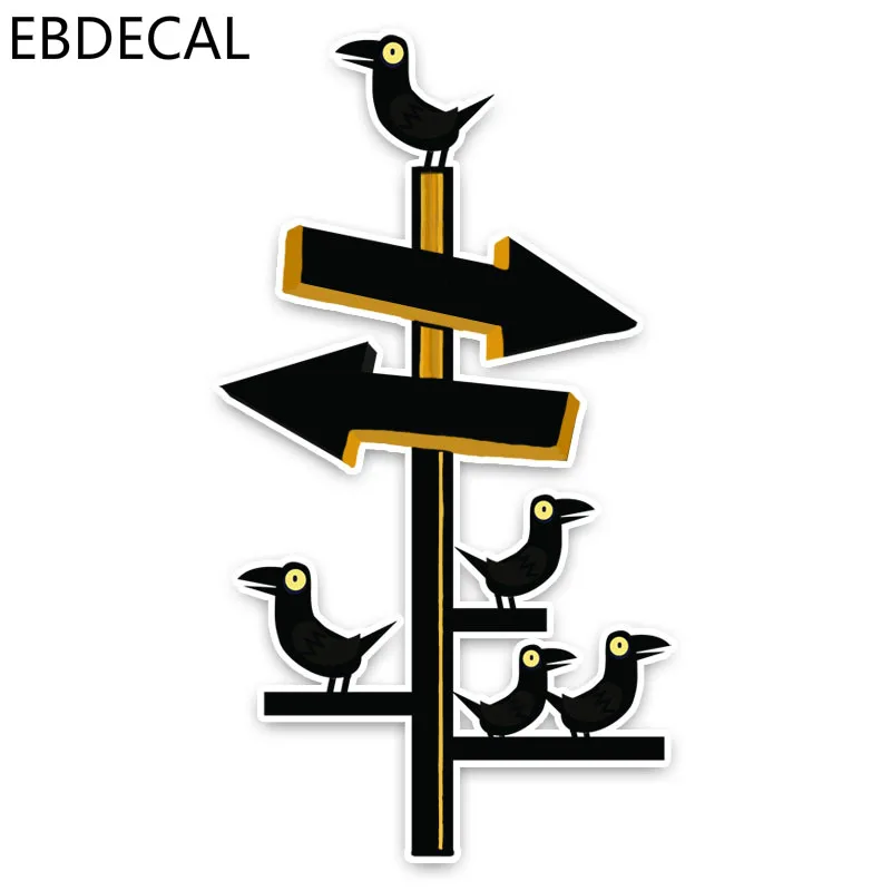 Ebdeckle Милая ворона забавные уличные знаки Графический для