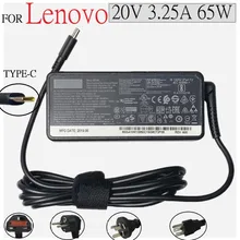 Original 65W 20V 3.25A Type C AC Adapter Laptop Charger for Lenovo ThinkPad T480 T480s T580 X280 X380 E580 L380 L480 15V-3A