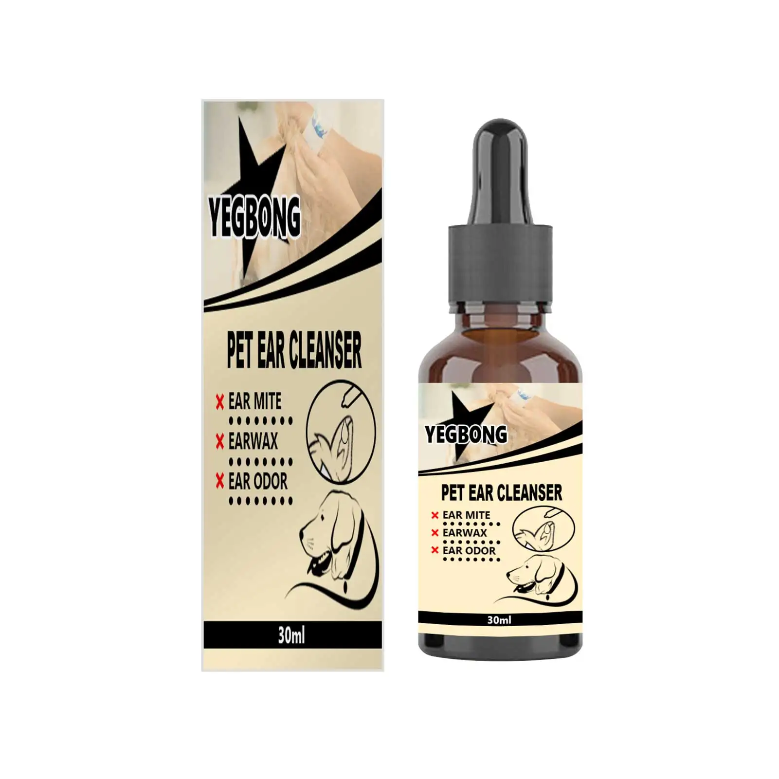 

Pet Ear Cleanser Gentle Cleansing Ear Drops Wash Solution Cats And Dogs Ear Washing Liquid Ear Washing Water Premium