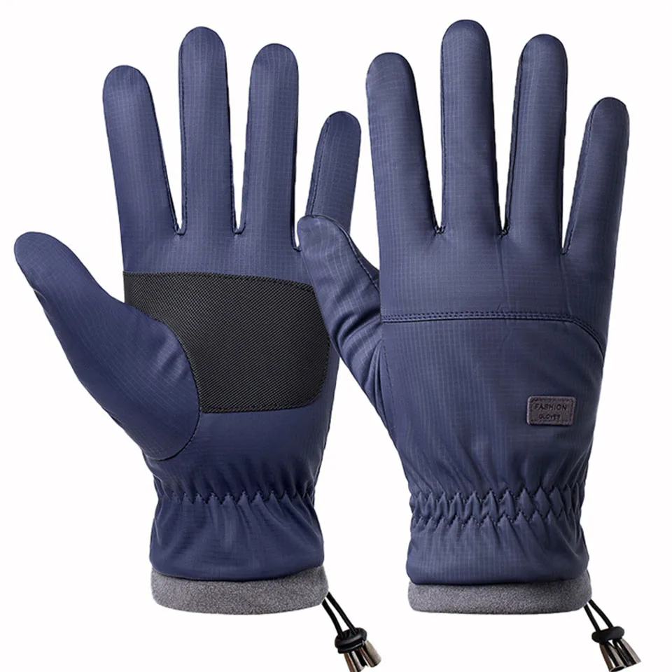 

Waterproof Windproof Anti Slip Gloves Non-Slip Sensitive Touch Screen Outdoor Sports Warm Gloves Plus Velvet To Keep Warm