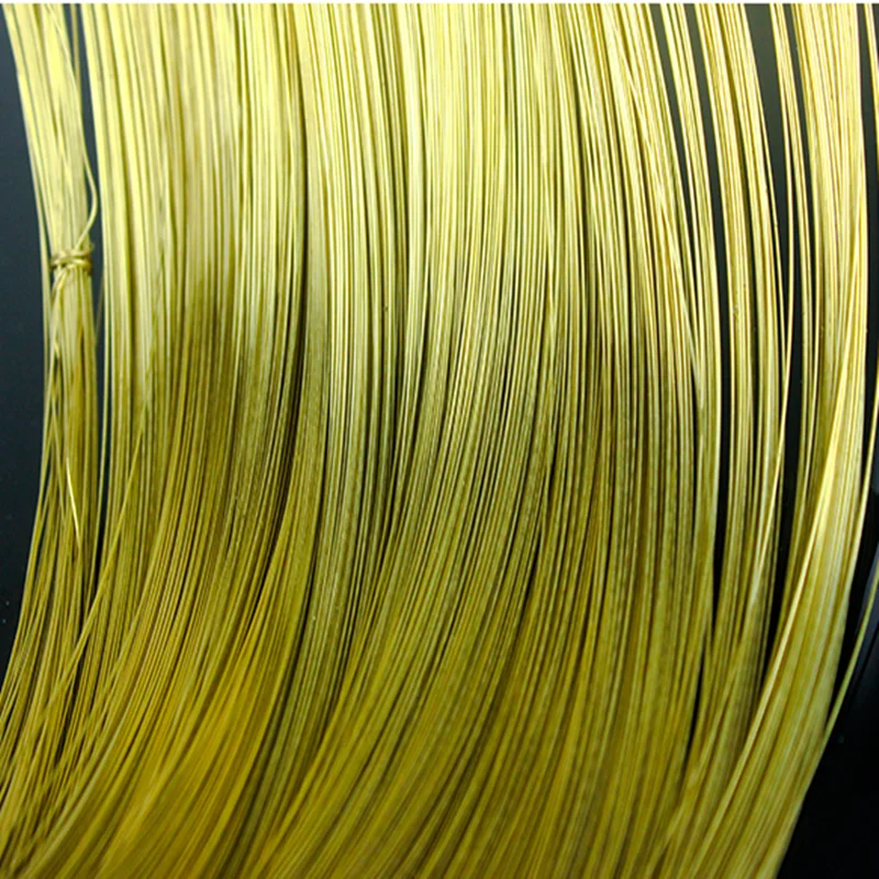

Wholesale 0.3/0.4/0.5/0.6/0.7/0.8/1.0/1.2/1.5/1.8/2.0/2.5/3.0/4.0/5.0 mm Brass Copper Wires Beading Wire h62