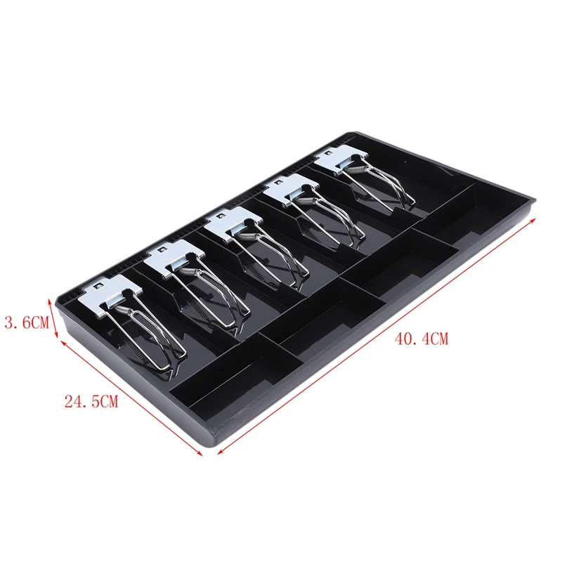 5-Grid Money Cash Register Insert Tray Замена Cashier Drawer Storage Box classificate Store | Дом и сад