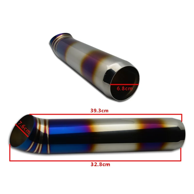1 шт. Автомобиль Мотоцикл выхлопной трубы Цвет Нержавеющая сталь дооснащения