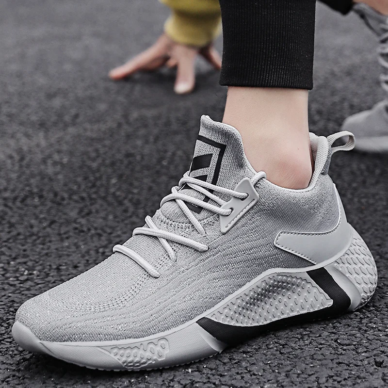

Outdoor Fashion Sneakers Men Running Shoes Casual Lace-up Sports Shoes Mesh Lightweight Walking Jogging Trainers Athletic Shoes