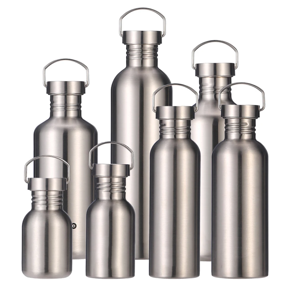 

High Quality Portable Stainless Steel Water Bottle Drinking Bottle for Travel Sport Cycling Camping Bicycle Car 350ml-2000ml