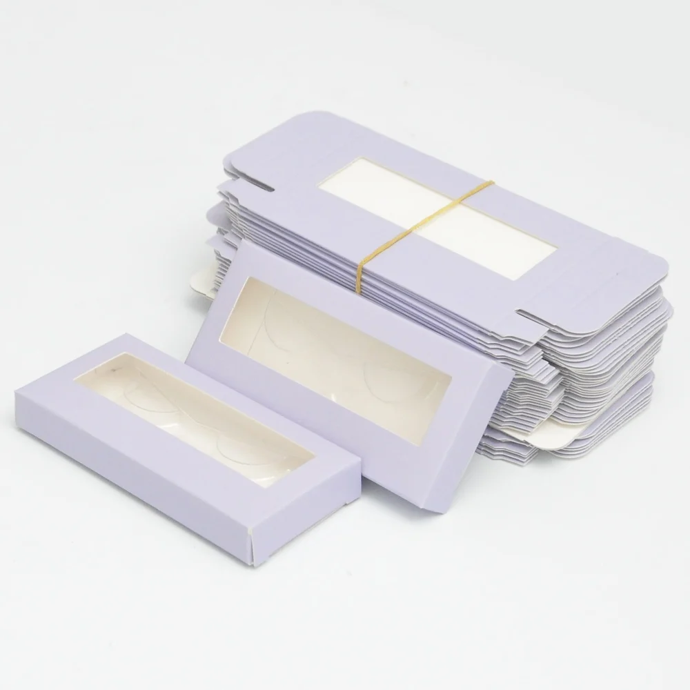

Wholesale eyelash packaging box custom rose red rectangle paper box no tray no logo lashes storage case vendors