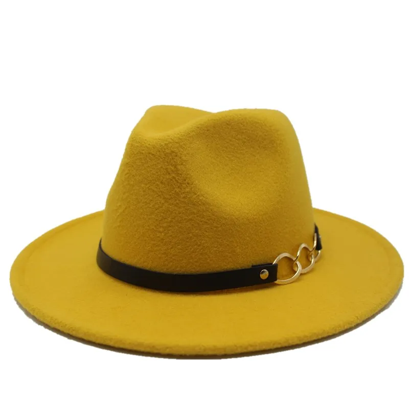

Шляпа Seioum из искусственной шерсти для мужчин и женщин, панама-федора, Круглая Шапка в стиле джаз, в европейском и американском стиле, на осен...