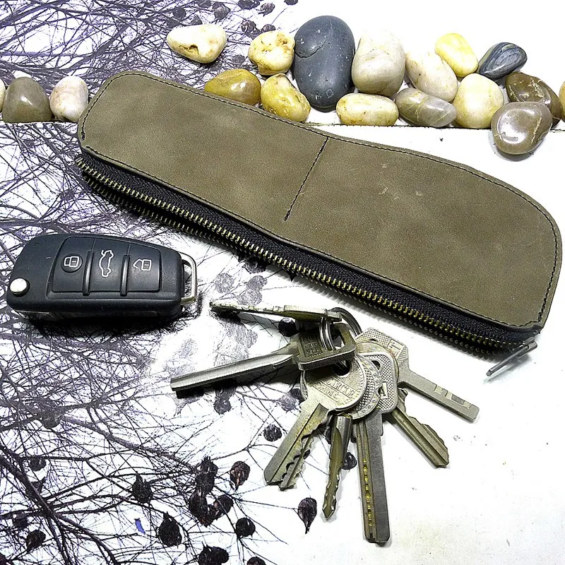 Ультратонкий кожаный поясной кошелек на молнии для мужчин и женщин |