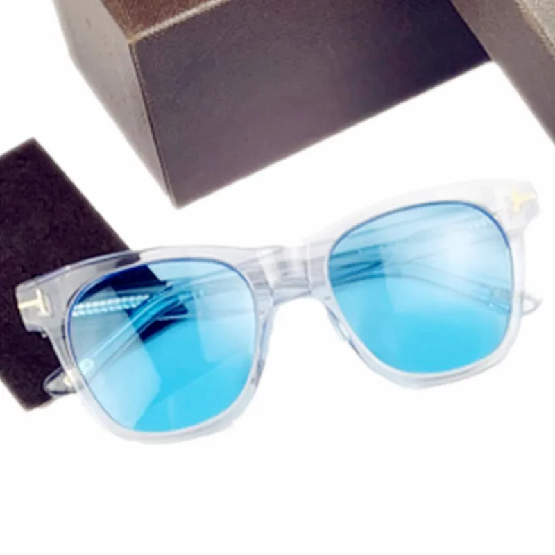 

Design F Sea Blue Gradient Tinted Sunglasses UV400 50-20-145 Unisex Italy Imported Plank Square Fullrim Goggles for Prescriptio