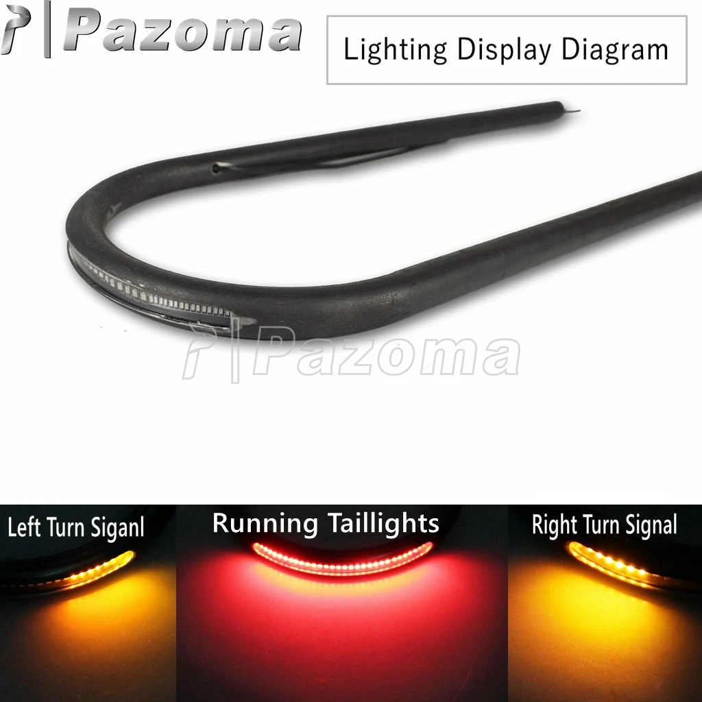 Универсальная кольцевая фара 7/8 дюйма 1 дюйм для заднего сиденья мотоцикла с