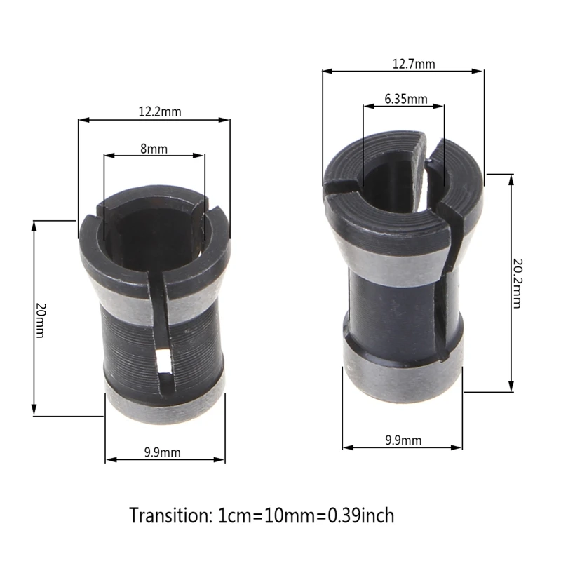 

6.35/8mm Collet Chuck Engraving Trimming Machine Electric Router High Precision