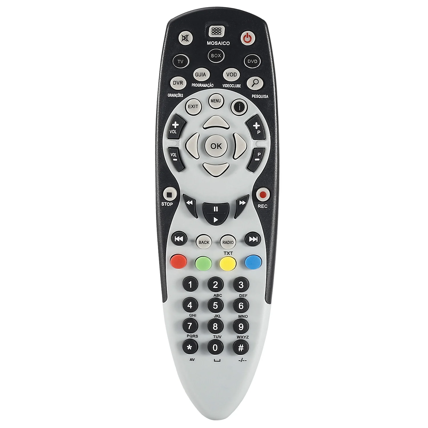 Пульт дистанционного управления Управление подходит для зон Зап ТВ NOS HD DVR URC6025R01