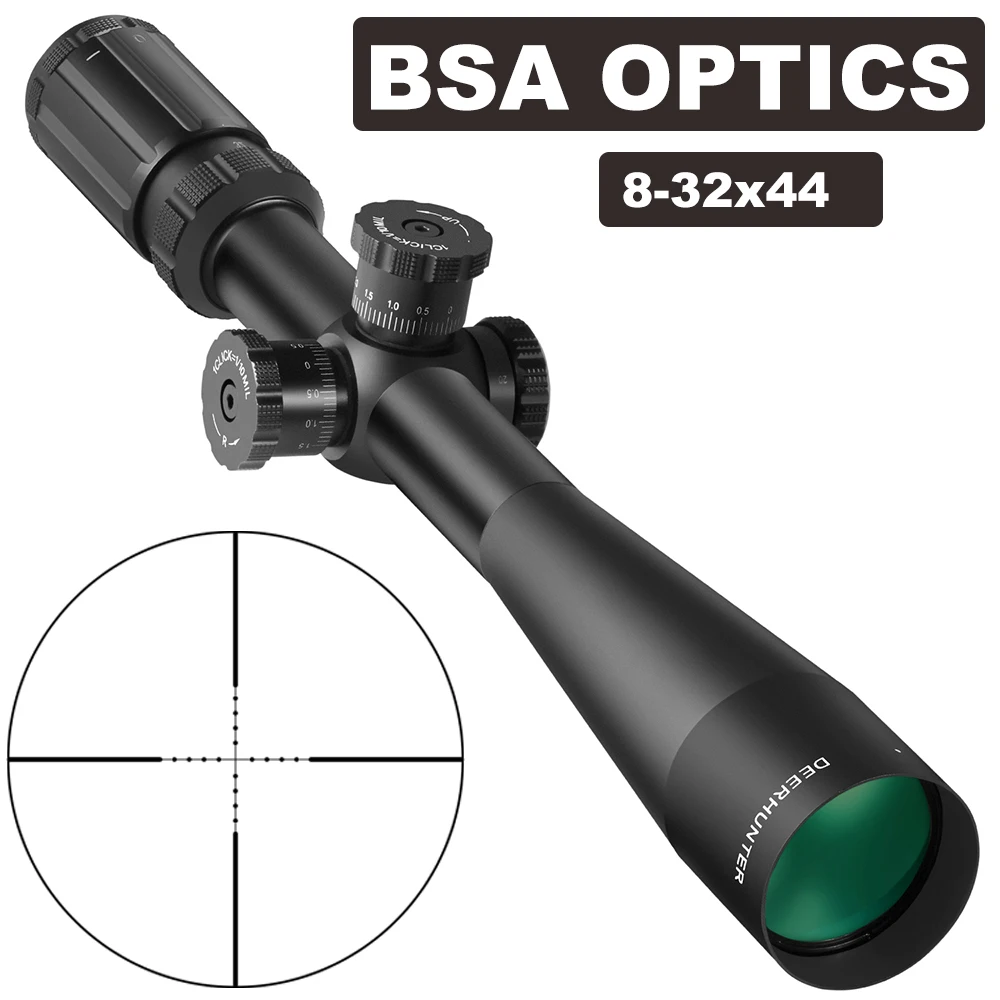 Прицел для винтовки BSA OPTICS 8-32x44 AO Mil-Dot прицел с боковым колесом и регулировкой