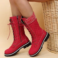 2021 fashion autumn winter warm high boots rivet knight casual shoes side zipper knight boots outdoor non slip tall tube boots