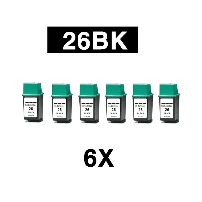 Лидер продаж черные Замена чернильных картриджей для 26 26XL совместимых с hp26 Deskjet