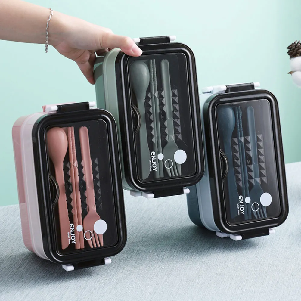 

Japanese Style Lunch Box Portable Leak-Proof Multi-layer Microwaveable Bento Boxes Plastic Food Container Preservation Case