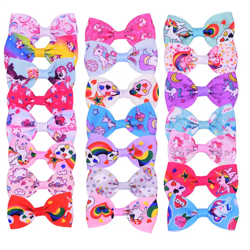 Заколки для волос с мультяшным единорогом 10 шт./компл.|Аксессуары собак| |