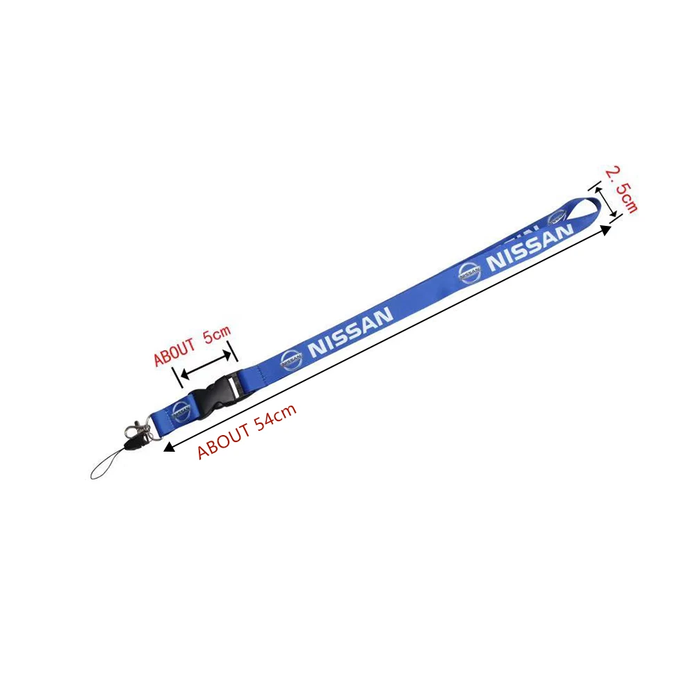 Автомобильный шейный ремешок для автомобиля брелок шнурок ключей NISSAN телефонные