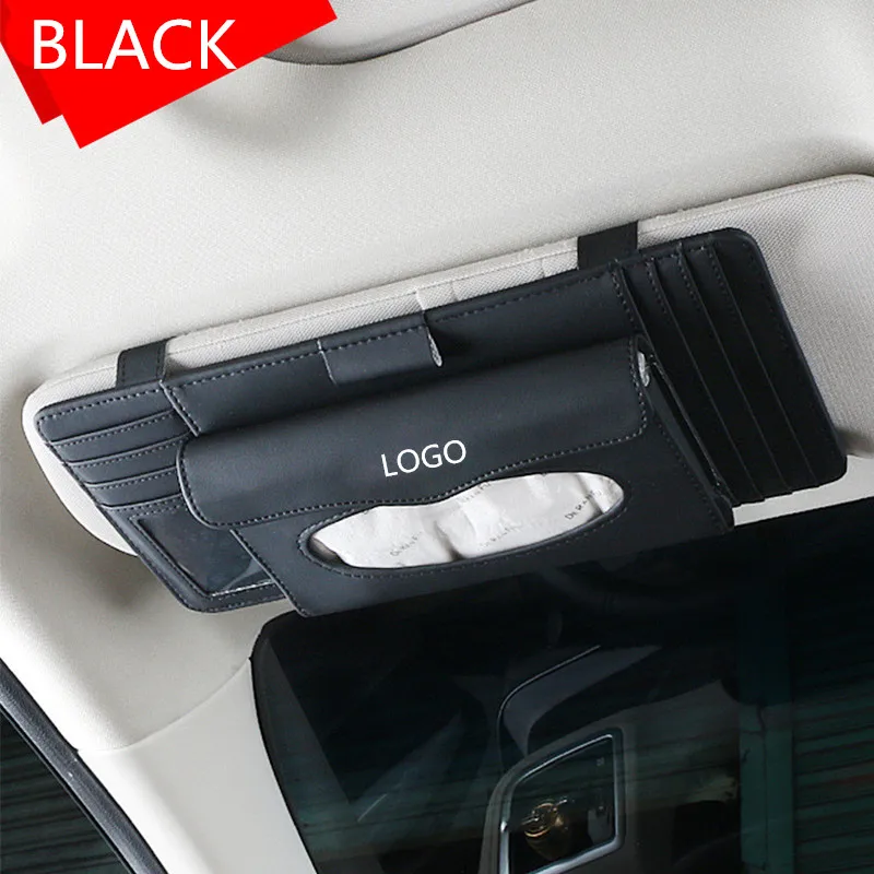 Fashion Car Styling Quality PU Multifunctional sunshade tissue box type pendant For Mini logo Cooper Countryman |