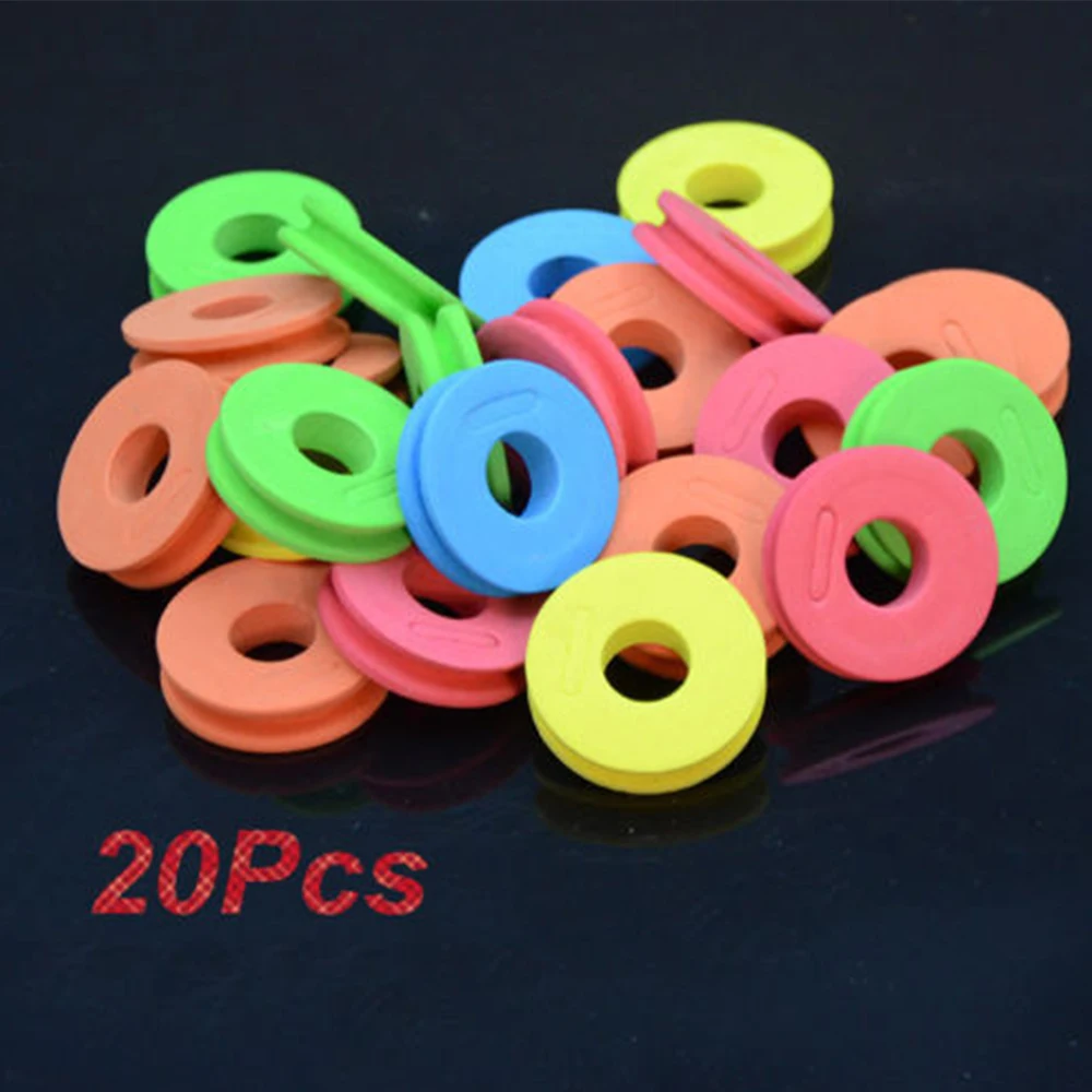 

20Pcs Fishing Line Plate 4.5cm/7cm EVA Foam Winding Line Board Trace Wire Leader Swivel Tackle Accessories