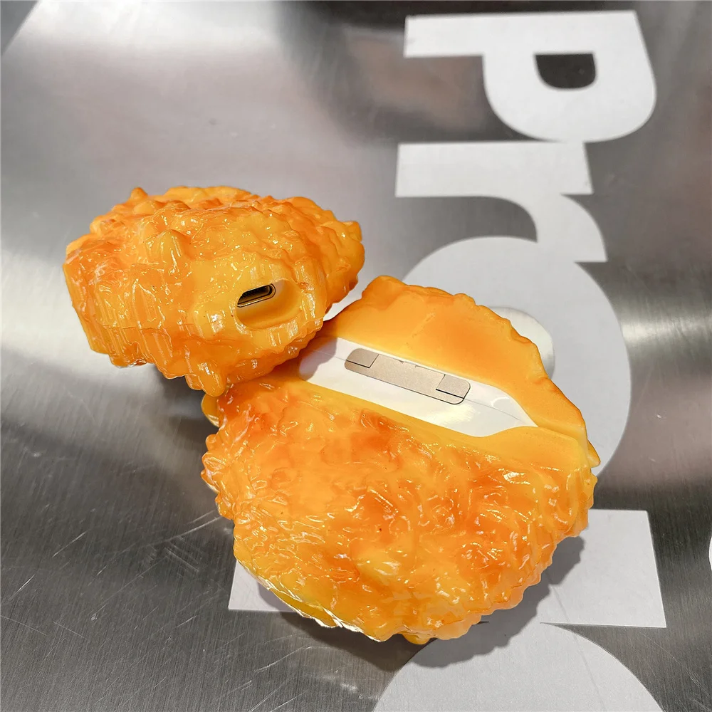 

For Airpods Pro Case 3D Fried chicken nuggets Earphone Cases For Apple Air Pods Pro 1 / 2 / 3 Wireless Headphone Cover B